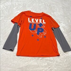 Place Orange and Gray Long Sleeve Tee